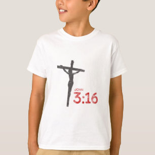 John 3:16 Jesus Crucifix Bijbel Verse T-Shirt