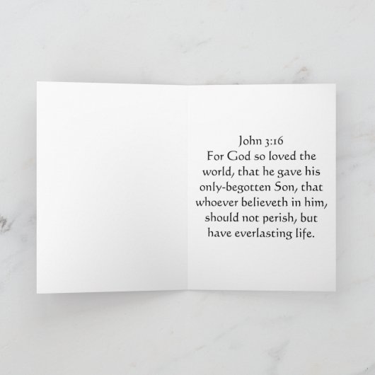 John 3:16 kaart (Binnen)