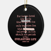 John 3,16 keramisch ornament (Links)