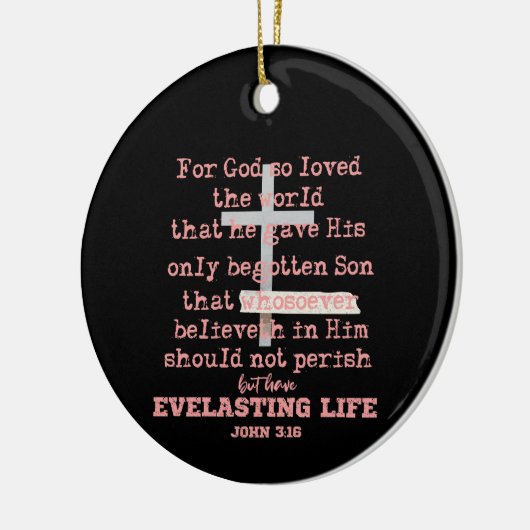 John 3,16 keramisch ornament (Links)