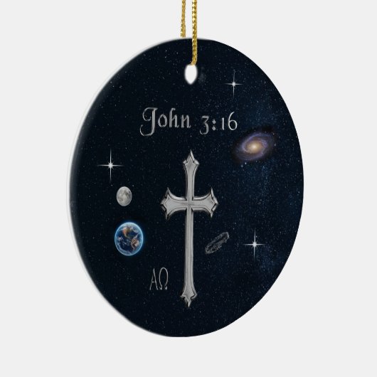 John 3:16 keramisch ornament (Rechts)