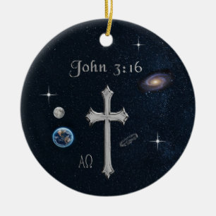 John 3:16 keramisch ornament