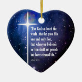 John 3:16 keramisch ornament (Voorkant)