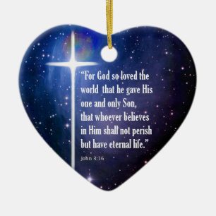 John 3:16 keramisch ornament
