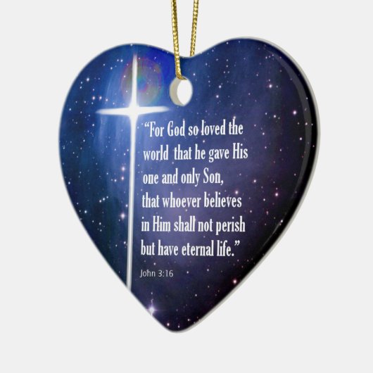 John 3:16 keramisch ornament (Links)
