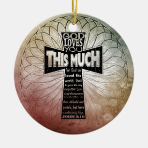 John 3:16 keramisch ornament