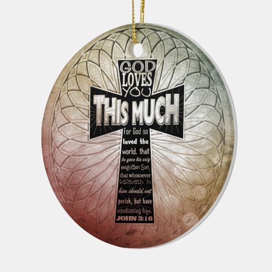John 3:16 keramisch ornament (Links)