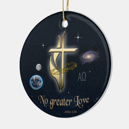 John 3:16 keramisch ornament (Links)