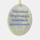 John 3:16 keramisch ornament (Rechts)