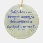 John 3:16 keramisch ornament (Voorkant)