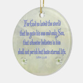 John 3:16 keramisch ornament (Links)