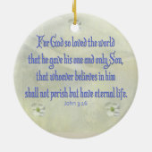 John 3:16 keramisch ornament (Achterkant)
