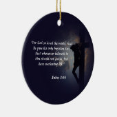 John 3:16 keramisch ornament (Rechts)