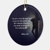 John 3:16 keramisch ornament (Links)