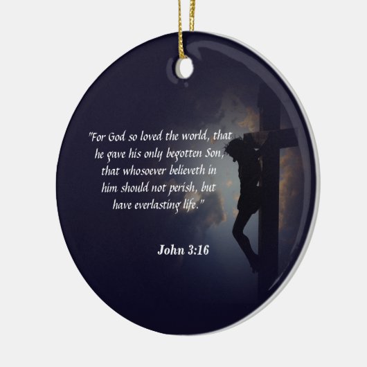 John 3:16 keramisch ornament (Links)