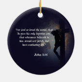 John 3:16 keramisch ornament (Achterkant)