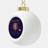 John 3:16 keramische bal ornament (Rechts)