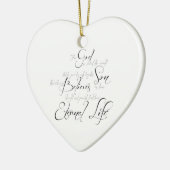 John 3:16 keramische kerstboomversiering keramisch ornament (Links)