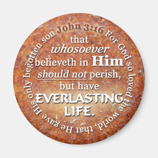 John 3:16 KJV Eversustainable Life Bible Verse Quo Magneet