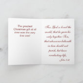 John 3:16 KJV-kerstkaart Feestdagen Kaart (Binnen)