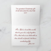 John 3:16 KJV-kerstkaart Feestdagen Kaart (Binnen)