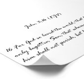 John 3:16 (KJV) Poster (Hoek)