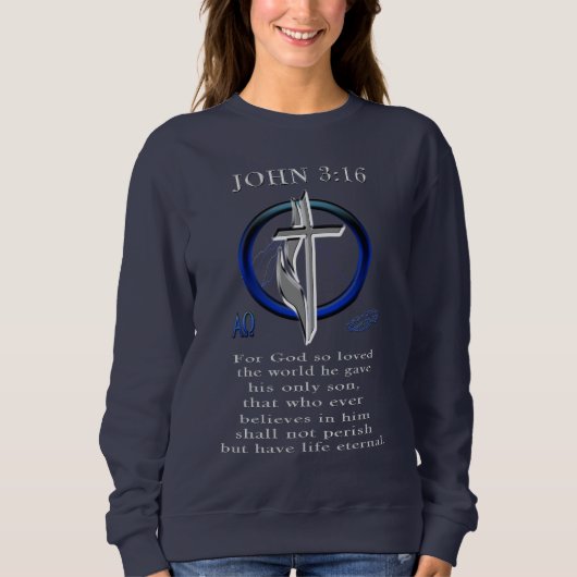 John 3:16 kleding trui (Voorkant)