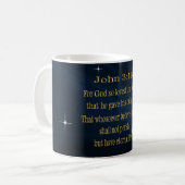 John 3:16 koffiekopjes koffiemok (Voorkant links)