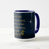 John 3:16 koffiekopjes mok (Voorkant rechts)