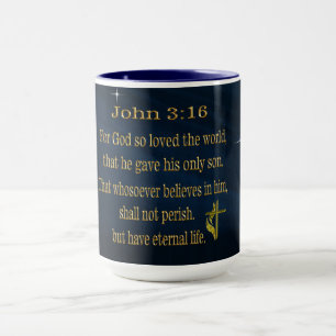 John 3:16 koffieslijm mok