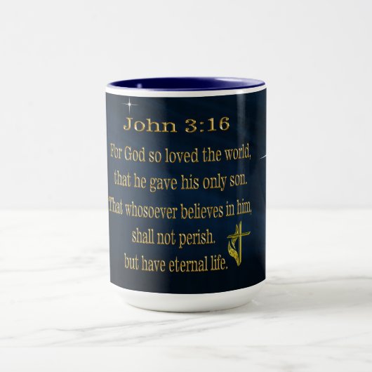 John 3:16 koffieslijm mok (Midden)
