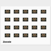 john 3:16 koning james on hart leaf ronde sticker (Vel)