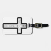 John 3:16 Kruis alleen Bagagelabel (Voorkant horizontaal)