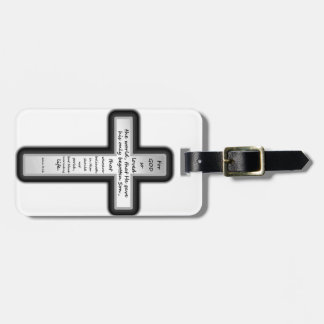 John 3:16 Kruis alleen Bagagelabel