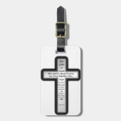 John 3:16 Kruis alleen Bagagelabel (Voorkant verticaal)