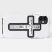 John 3:16 Kruis alleen Case-Mate iPhone Case (Achterkant (horizontaal))