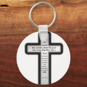 John 3:16 Kruis alleen Sleutelhanger (Voorkant)