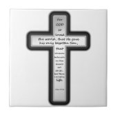 John 3:16 Kruis alleen Tegeltje (Voorkant)
