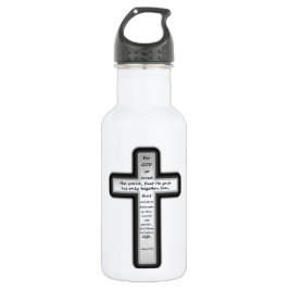 John 3:16 Kruis alleen Waterfles