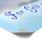 John 3:16, kruis in de wolken poster (Hoek)