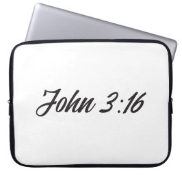 John 3:16 laptop sleeve