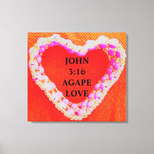 JOHN 3:16 LEEFTIJD CANVAS AFDRUK (Voorkant)