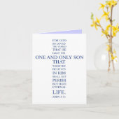 John 3:16 Lege Notecard Kaart (Gele Bloem)