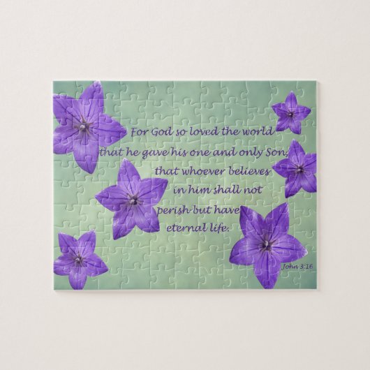 John 3:16 legpuzzel (Horizontaal)