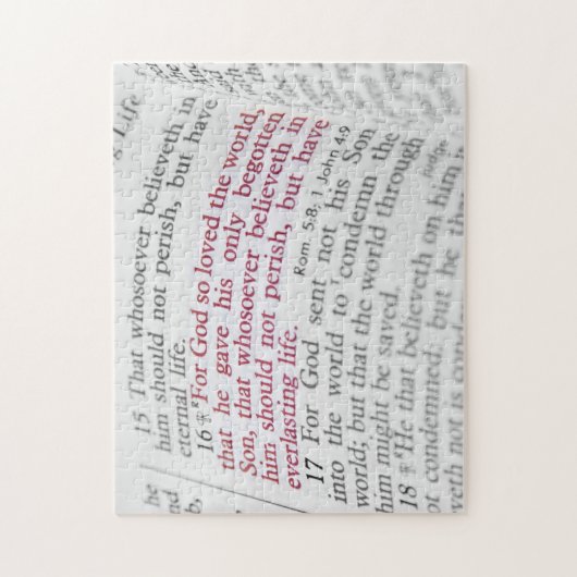 John 3:16 legpuzzel (Verticaal)