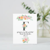 John 3:16, Letter F, Waterverf-scriptkaart (Staand voorkant)