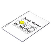 John 3:16 - Maak je geen zorgen om gelukkig te zij Notitieboek (Linkerzijde)