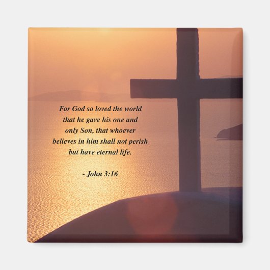 JOHN 3:16 MAGNEET (Voorkant)