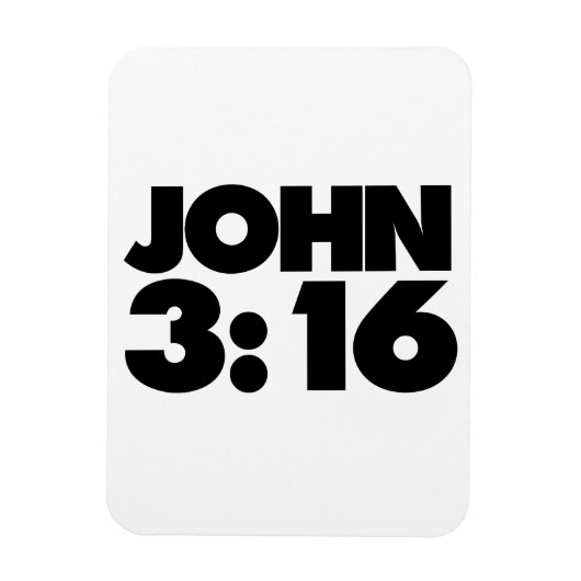 John 3:16 magneet (Verticaal)