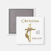 JOhn 3:16 Magneet (Voorkant / Achterkant)